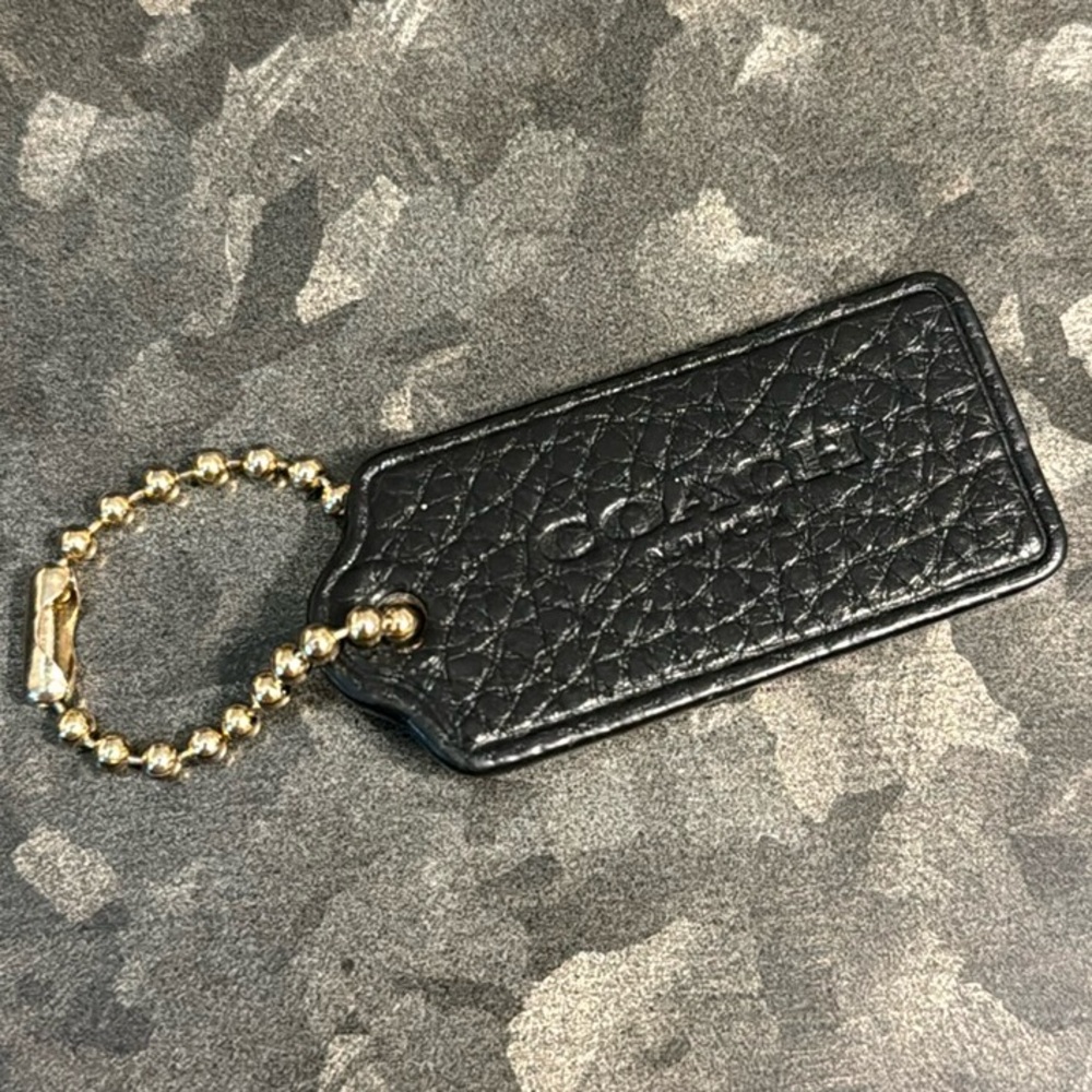 Coach Large Pebbled Leather Replacement Handbag Bag Purse Charm FOB Hang Tag